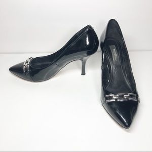 White House Black Market Black Patent Heels